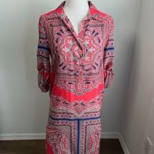 Antonio Melani paisley long sleeve dress 0